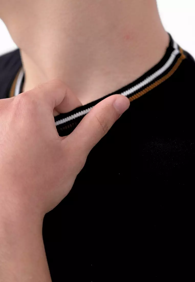 Ryusei Kaos Pria Masahiro Basic Black