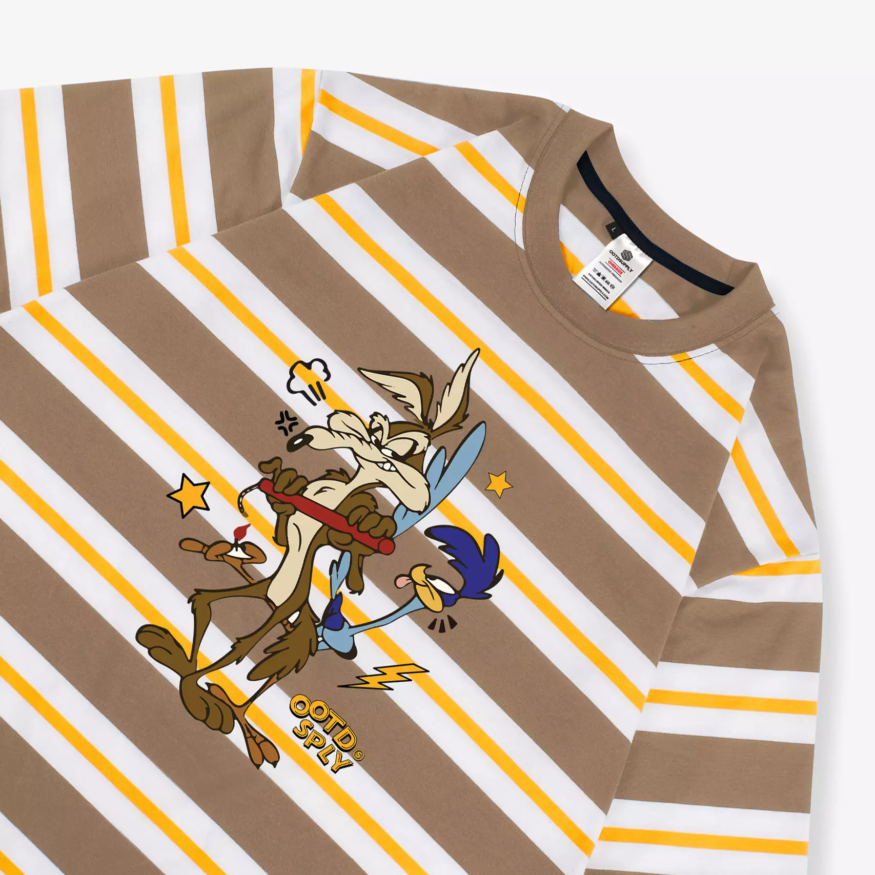 OOTDSUPPLY Oversized Tshirt Stripe Dynamite V.4 | Oversize Pria & Wanita OVZV4003