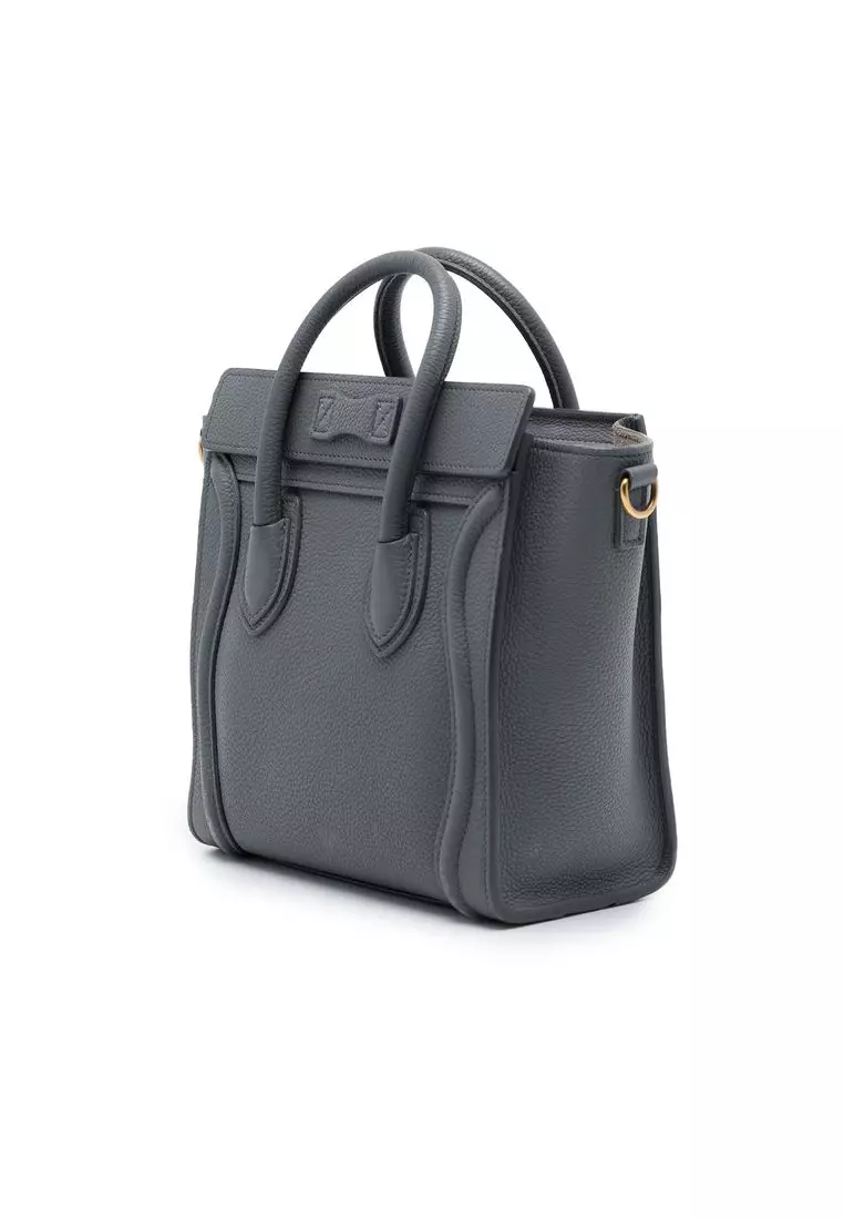 Pre-Loved Celine Nano Grained Calfskin Luggage Tote