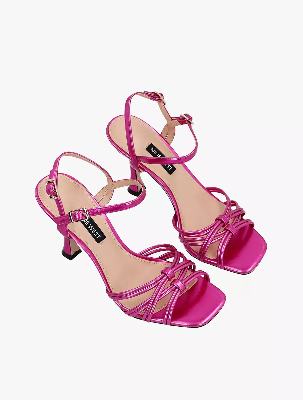 Jual Nine West Nine West Mabril Heeled Sandals Fuchsia Original