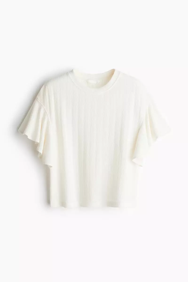 Butterfly-sleeved top