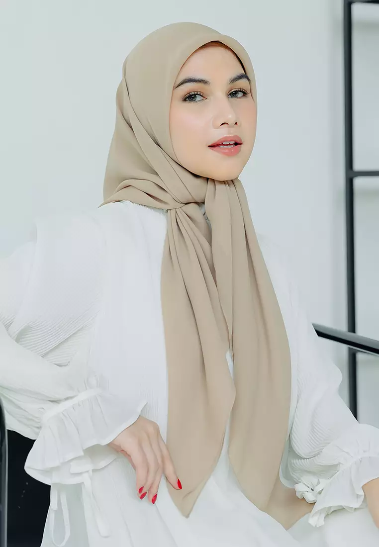 Polly Cotton (Hijab Segiempat Bella Square) Oat