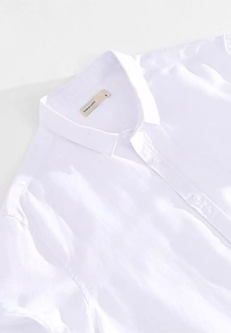 Basic Simple Cotton Linen Shirt WM02
