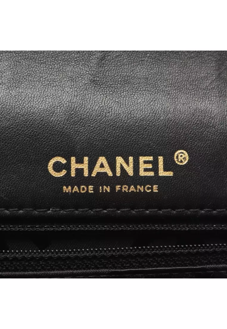 その他 CHANEL Mini flap bag, Velvet, strass & gold-tone metal, black