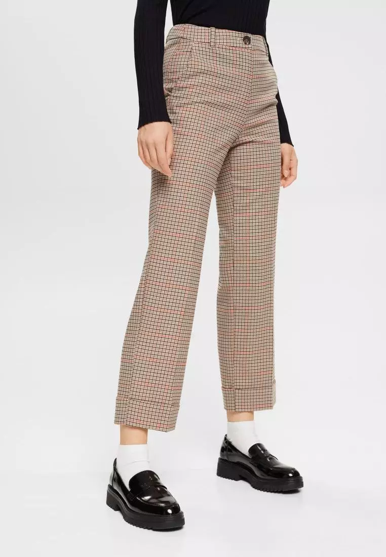 Checked trousers hot sale