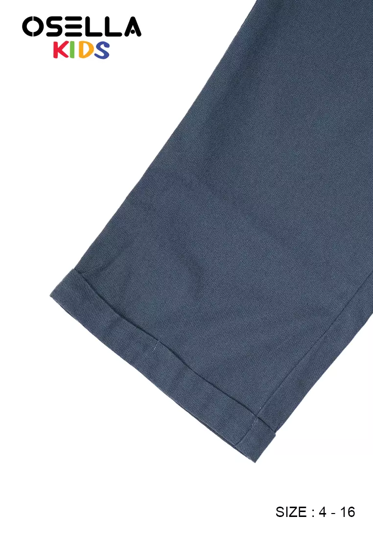 OSELLA BASIC REGULAR CHINOS IN DARK GREY