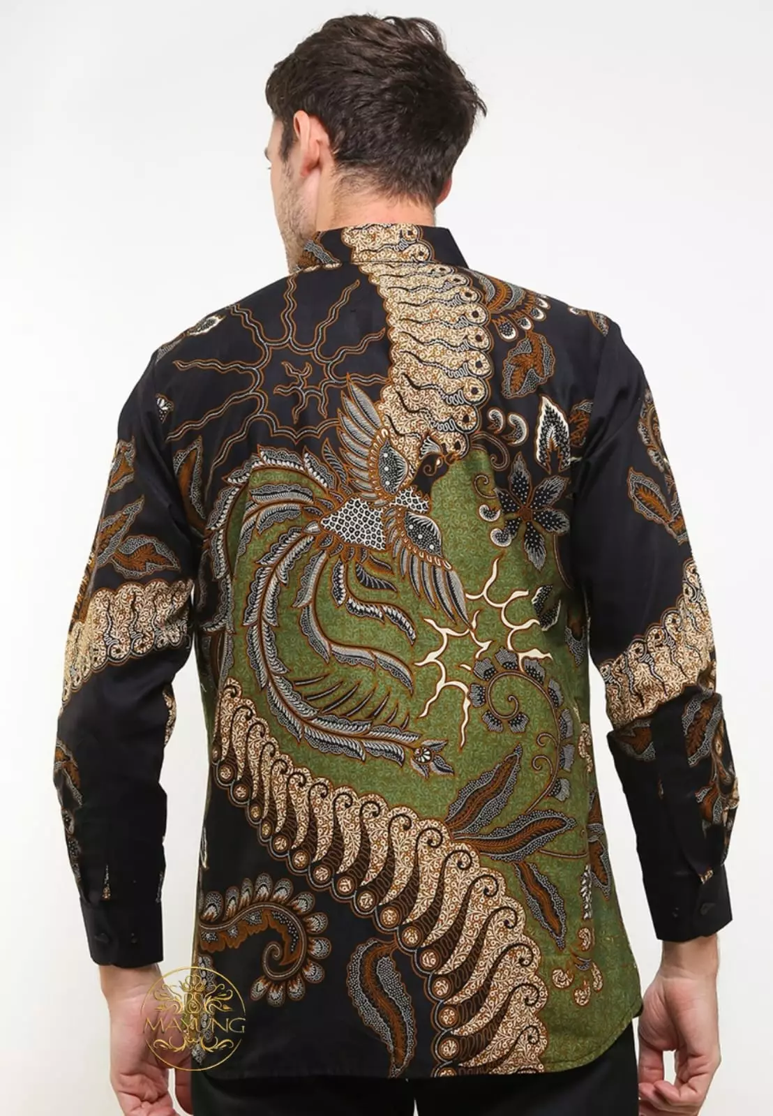 Eka Cendrawasih Ijo Kemeja Batik Pria Premium Slimfit Modern Lengan Panjang