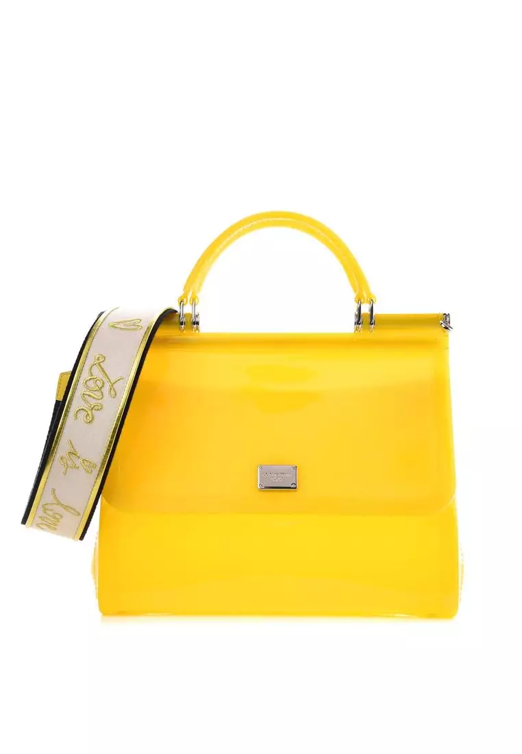 Buy Dolce & Gabbana Dolce & Gabbana Yellow Pvc Crossbody Bag Online