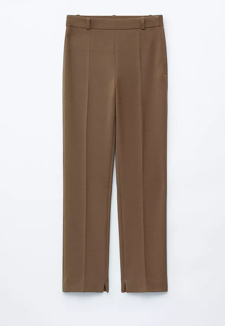 Slim-Leg Press-Crease Trousers
