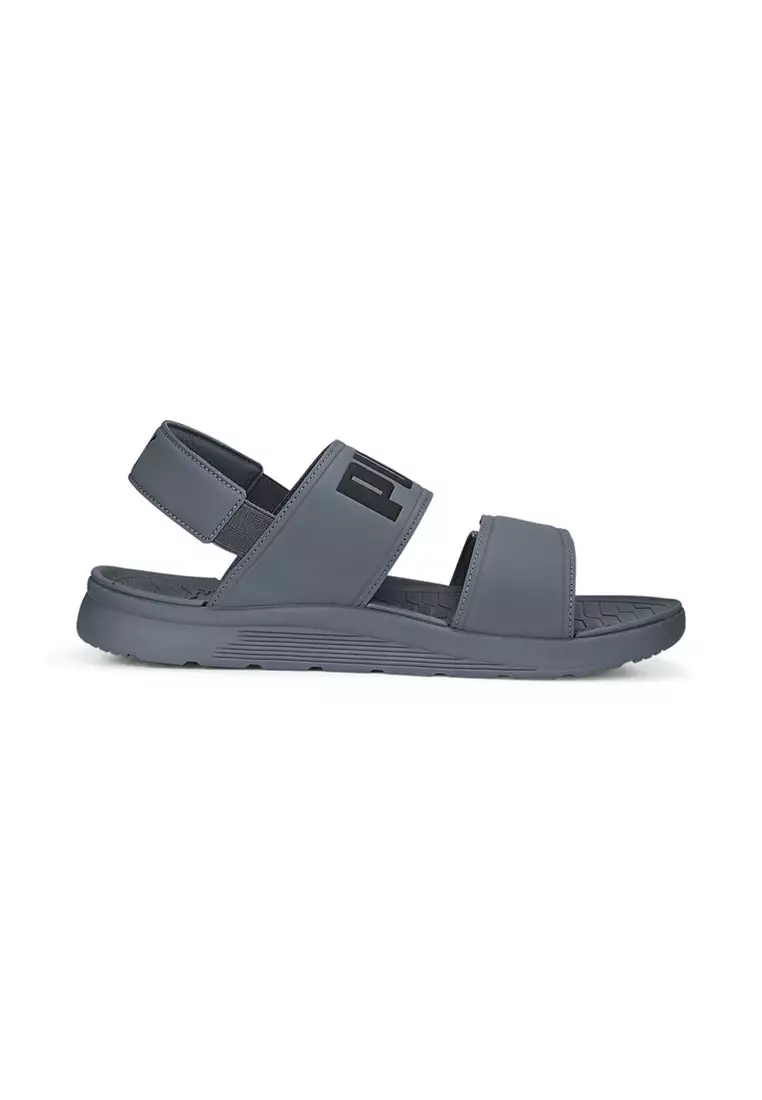 Puma grey sandals hotsell