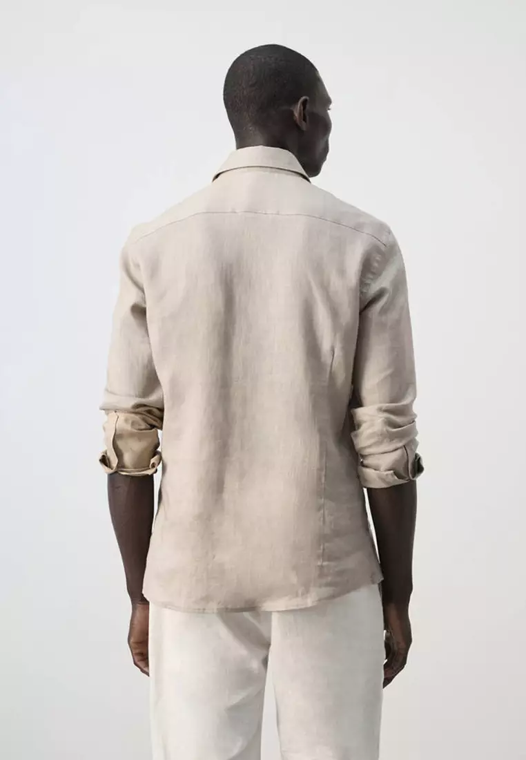100% Linen Slim-Fit Shirt