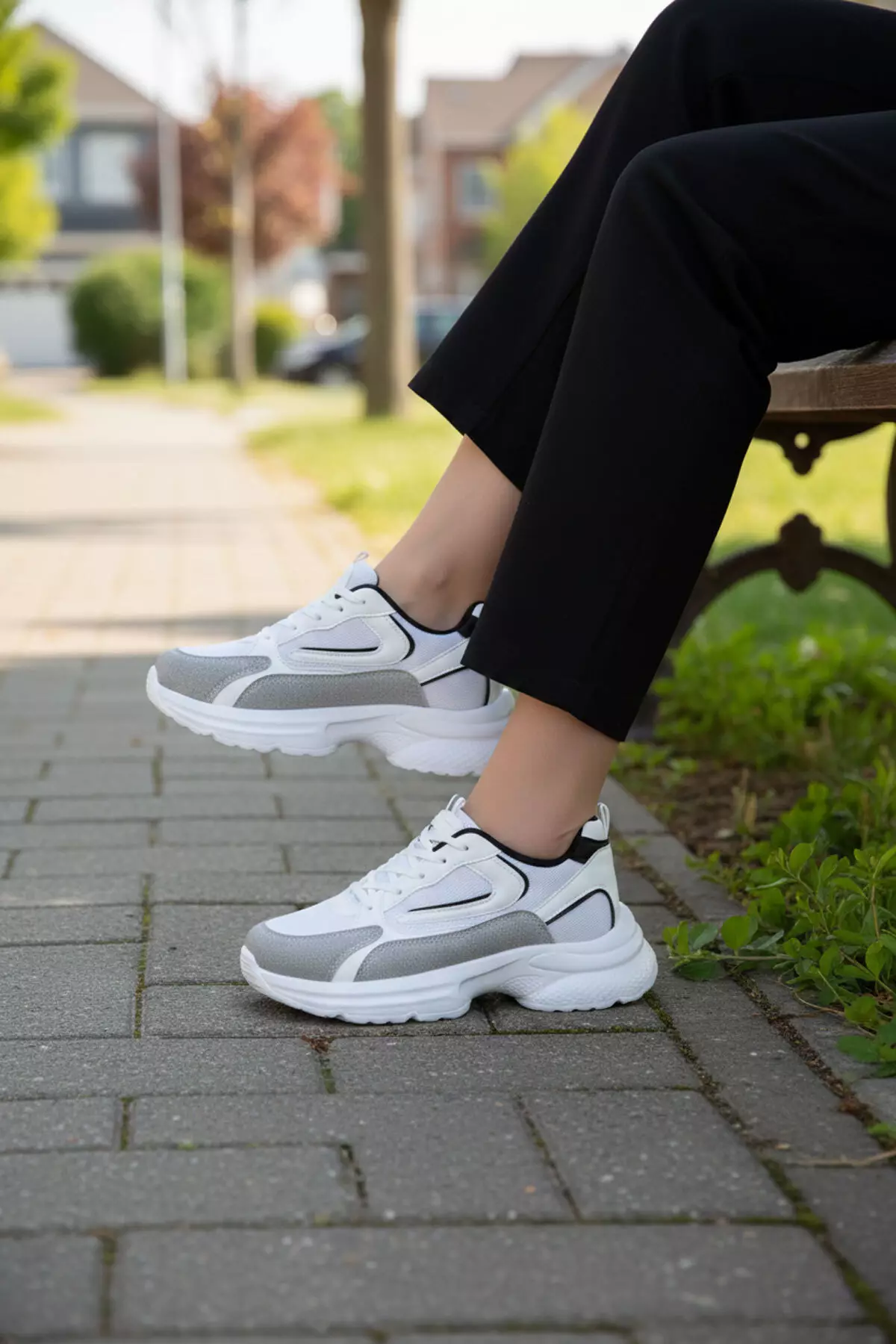 Y Women'S Sneaker 18802 - Ice-White-Black