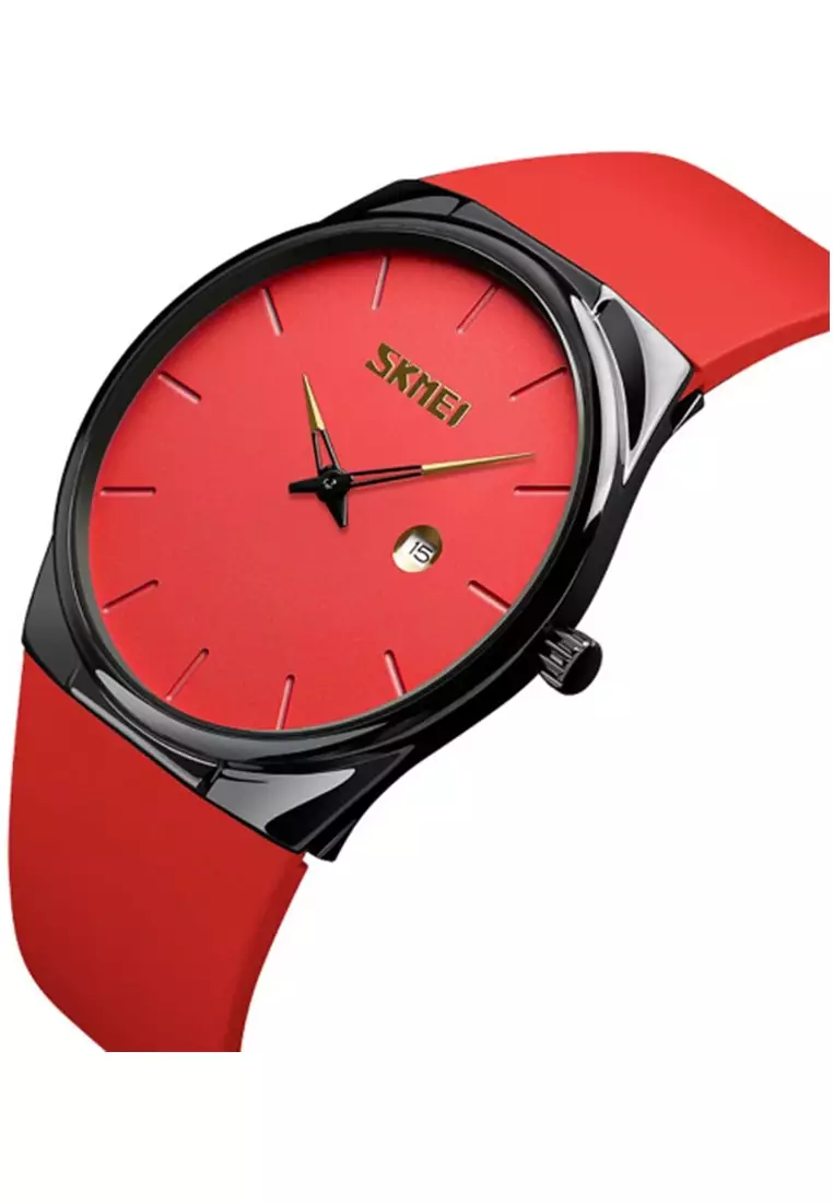 Jam Tangan Analog Pria Waterproof Elegant Design Strap Tali Kulit Leather BZ08 ORIGINAL