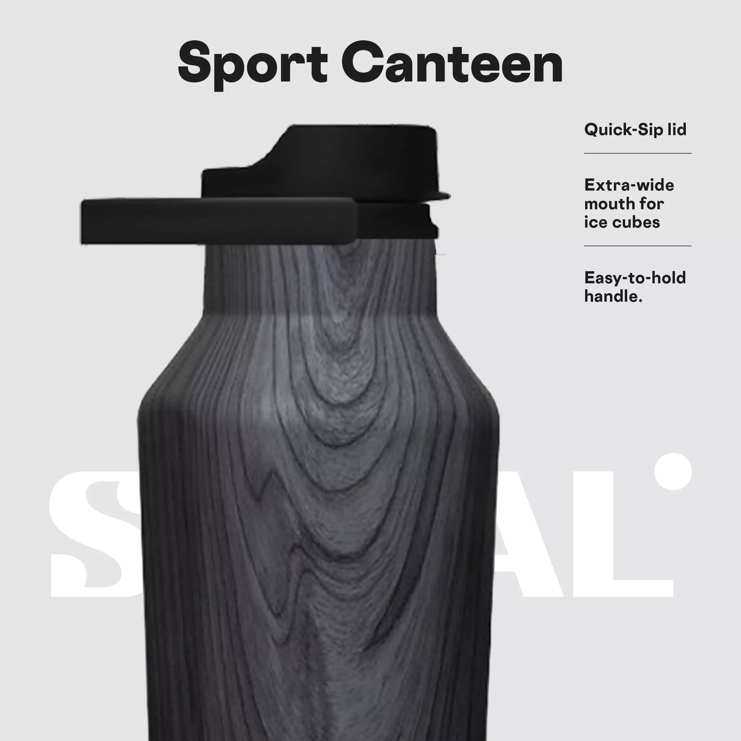 CORKCICLE Sport Canteen 20oz - Burnt Wood