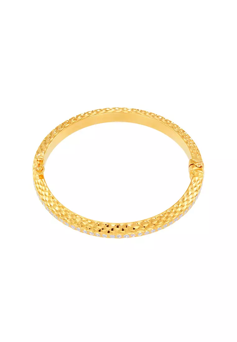 Buy HABIB HABIB 916 22K Yellow and White Gold Bangle SG61840923