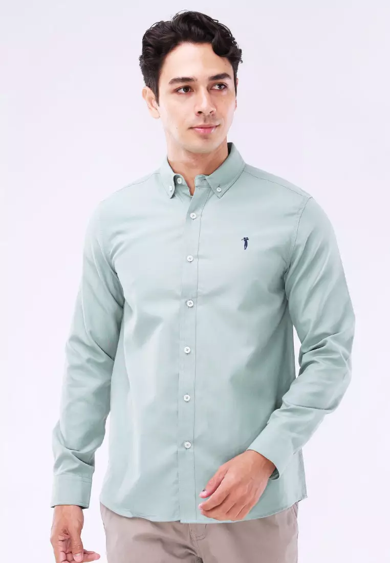 Woven Polo Long Sleeve