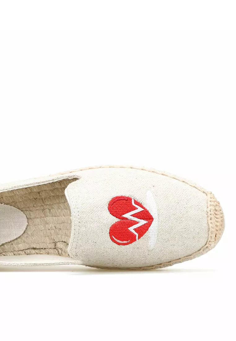 Embroidered Linen Espadrilles HB012