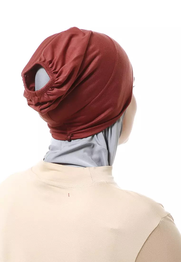 Inner Hijab Muslimah Wanita Motif Polos Relaxed Fit - Rustic