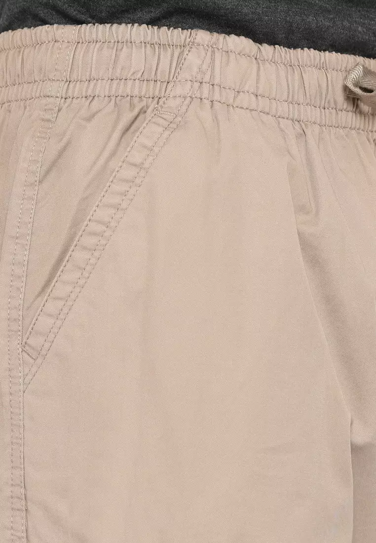 RBJ Celana Pendek Karet Cargo Cotton Coklat Pria