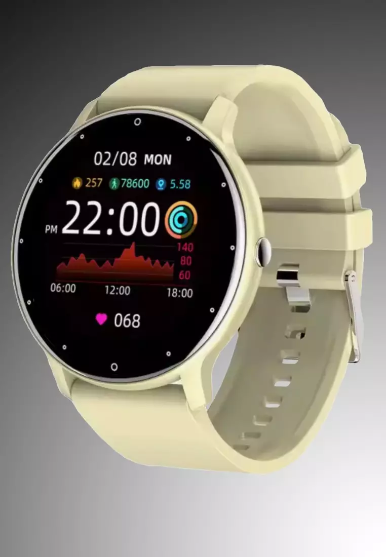 Ladies Smart Watch - with 2 Easy to Exchange Silicon Straps