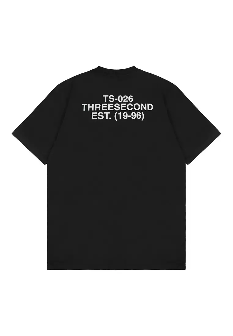 3Second Men's T-Shirt Short Sleeve Regular Fit Cotton Zach OL-C830125