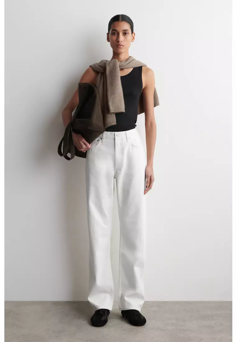 RIBBED COTTON TANK TOP
