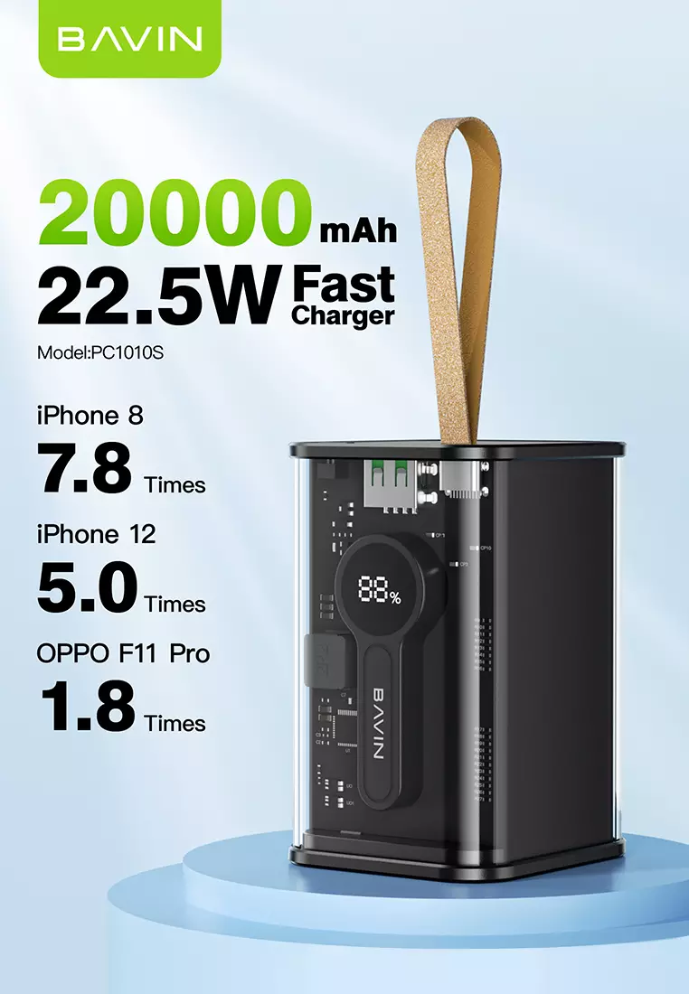 Small 20000mAh 22.5W Fast Charging Power Bank