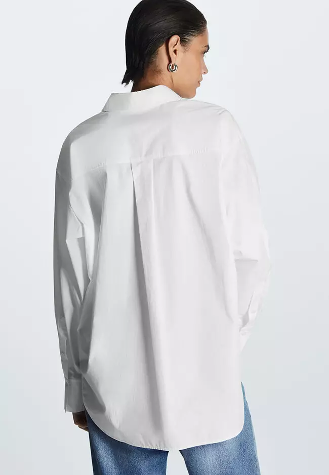 COS Oversized Cotton-Blend Shirt 2024, Buy COS Online