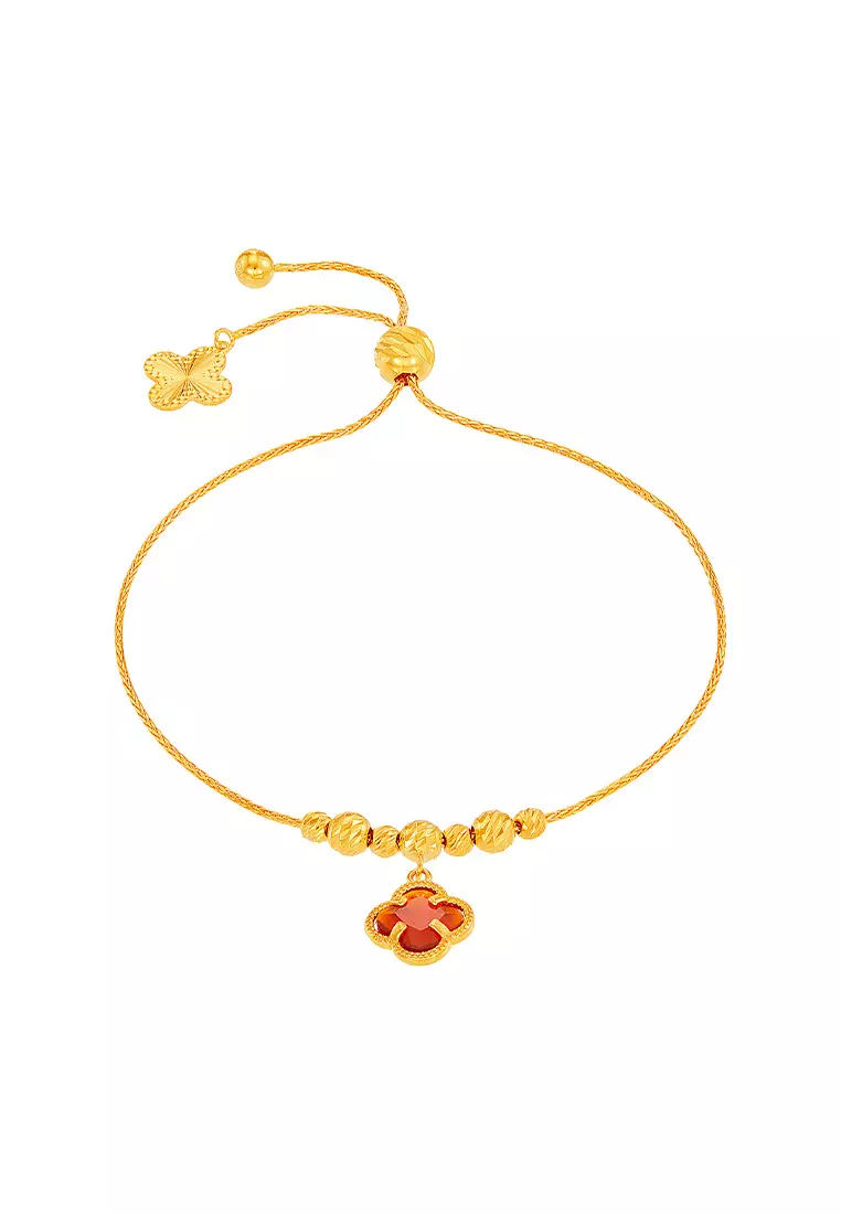 HABIB 925 Red Onyx Coloured Stone Bracelet BR-11 RED SY