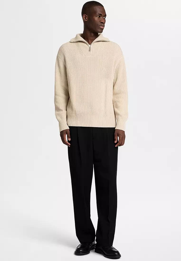 Selected Homme Dry Knit Relaxed Half Zip Sweater 2025 | Buy