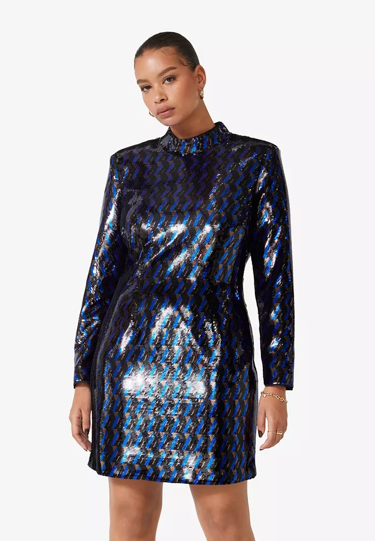 Fitted Sequin Mini Dress