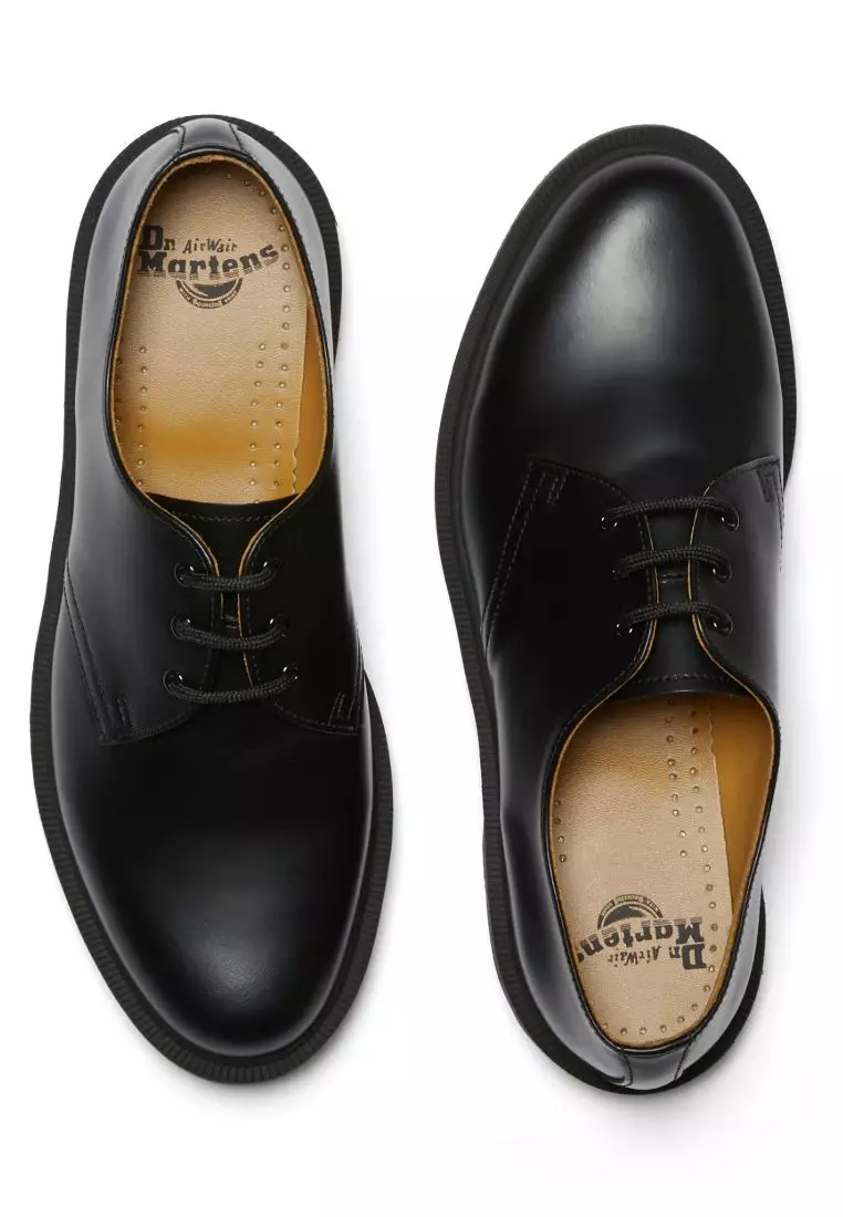 1461 PLAIN WELT SMOOTH LEATHER SHOES - BLACK