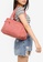 Bagstation pink Crinkled Nylon Shoulder Bag 36969AC70204DDGS_6