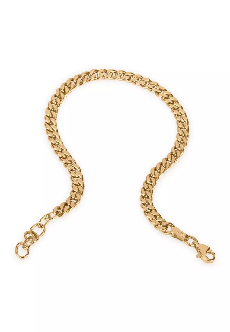 Curb Chain Bracelet 14k Gold 