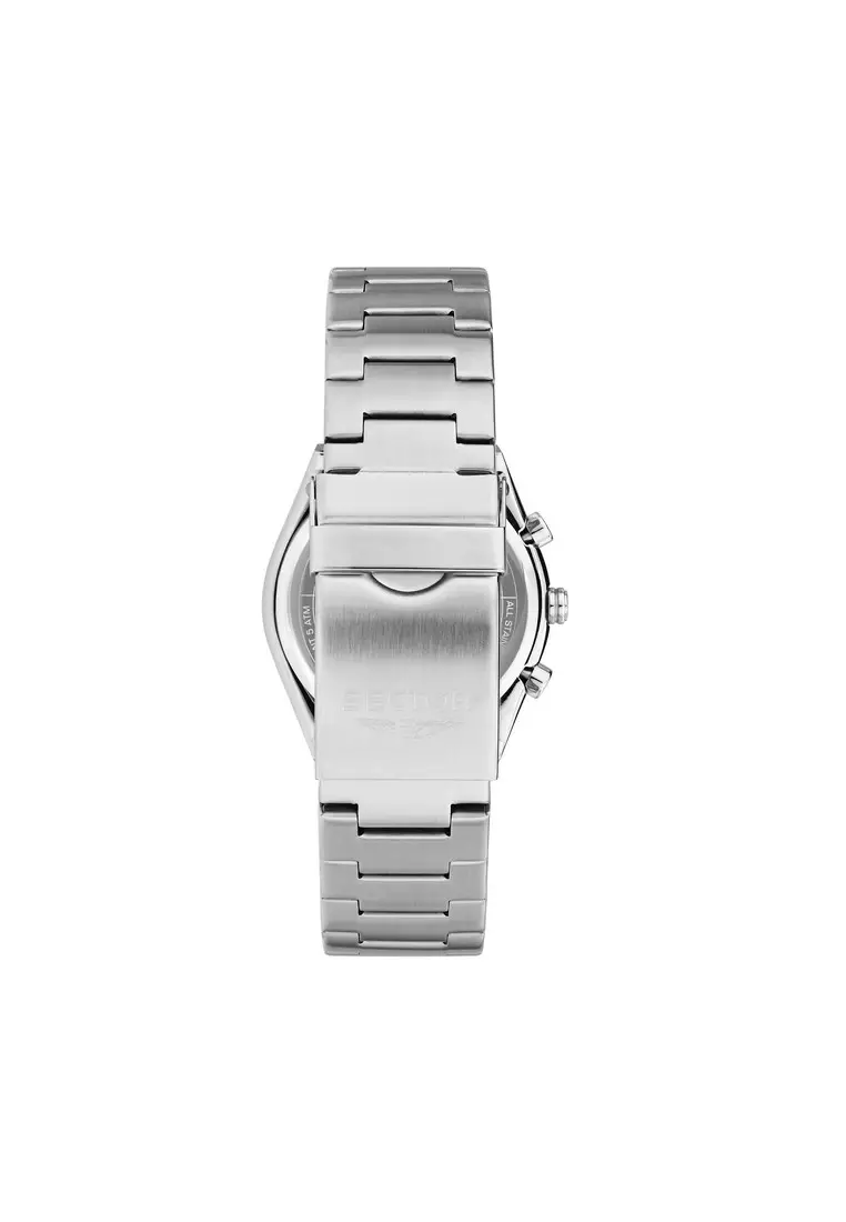 【2 Years Warranty】Sector C300 Green 42mm Men's Quartz Watch with Steel Strap R3273301002