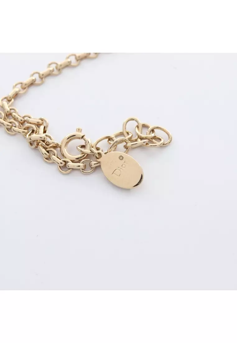 Pre-Loved Christian Dior necklace GP gold