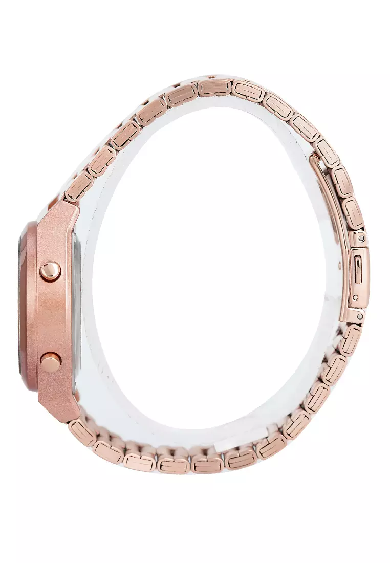Alexandre Christie - Jam Tangan Digital Wanita - Rosegold - Stainless Steel - 9385 LHBRGLN