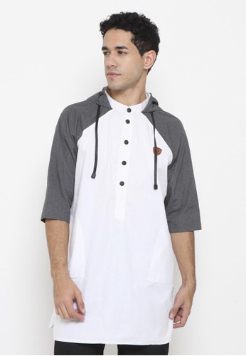 Jual Zayidan Zayidan Baju Koko Gamis Muslim Pria Mumtaz Hoodie Putih Original Zalora Indonesia