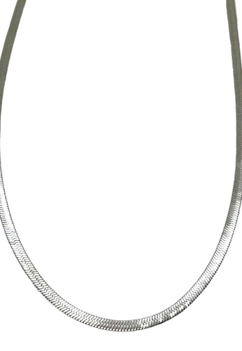 Her Jewellery silver Lola Necklace (White Gold) - Made with Premium Japan Imported Titanium with 18K Gold plated A8B5FACA9E6B97GS_1