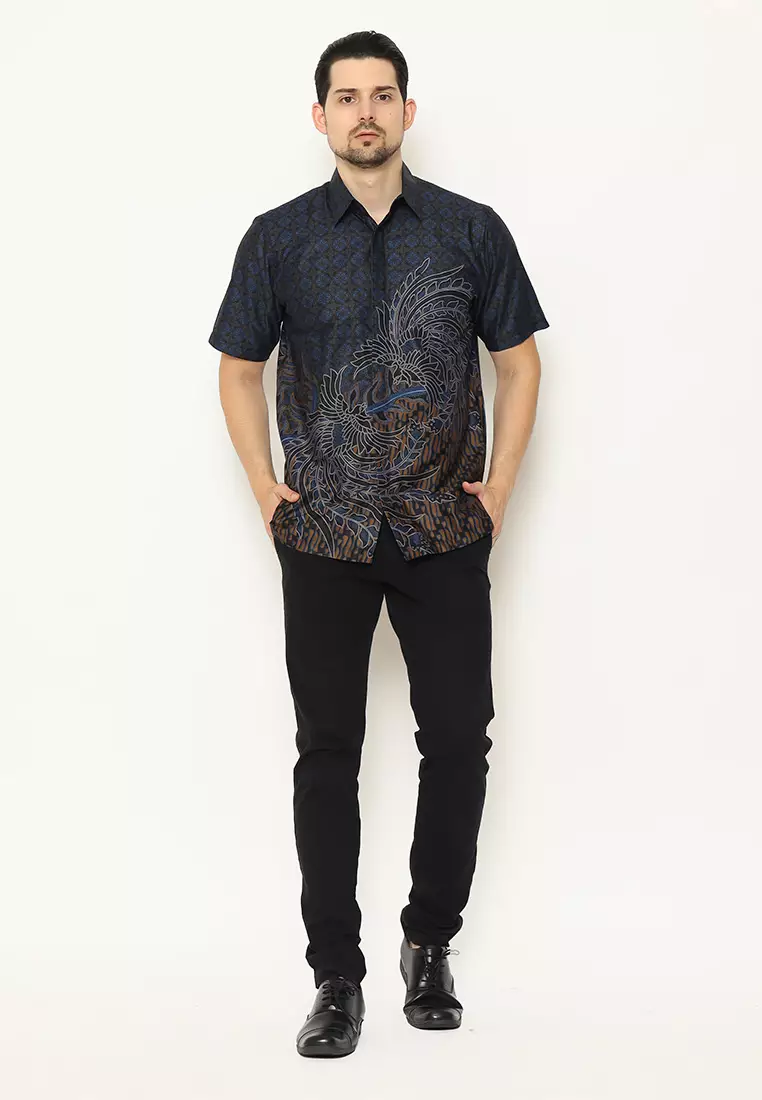 Hadinata Batik Kemeja Pendek Superfine Luvan Luvanya