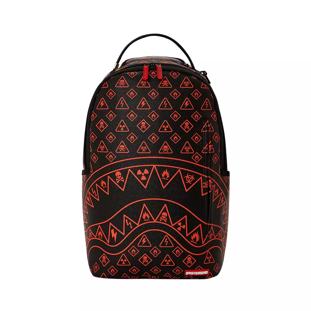 Jual Sprayground Sprayground You Been Warned DLXV Backpack Black Red