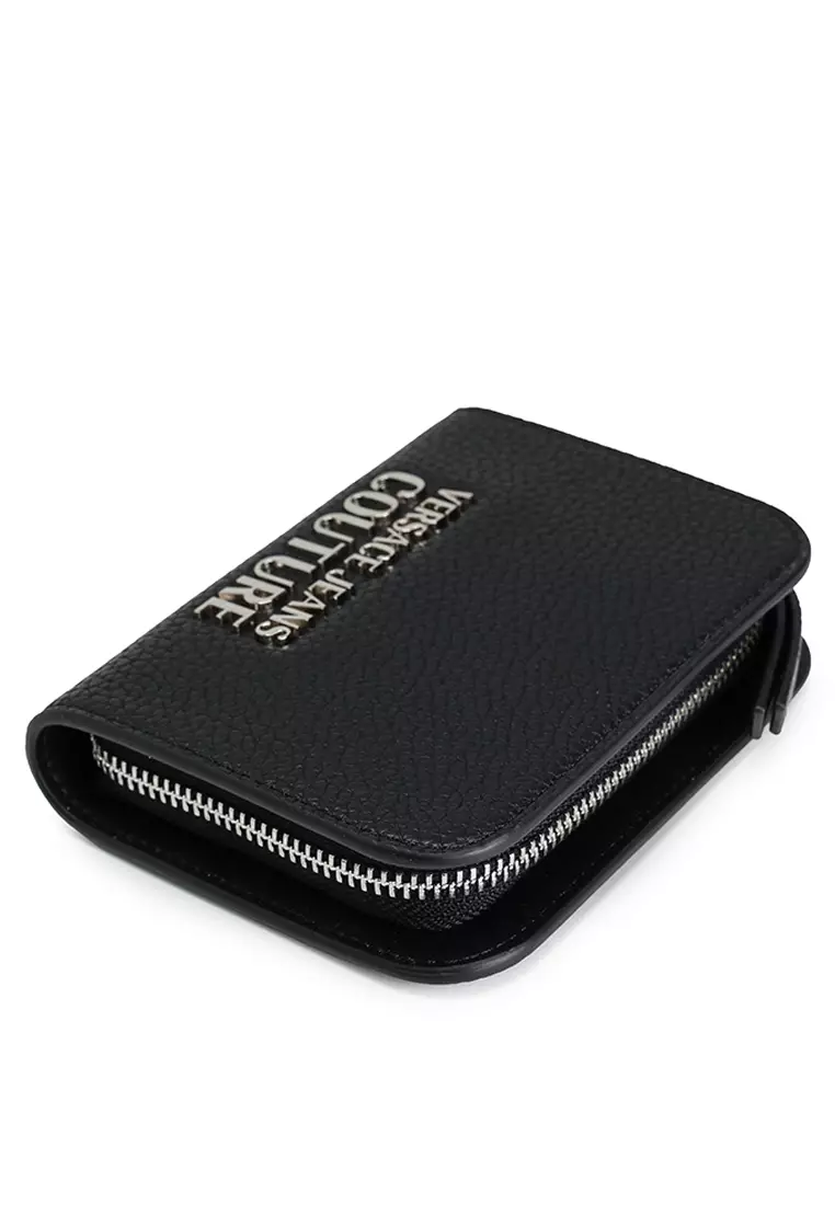 『VERSACE 』ロゴレタリング ジップウォレット Versace Tag Zip Wallet Black,Gold | VERSACE US