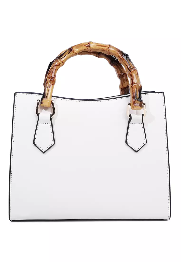 White hot sale handle bag