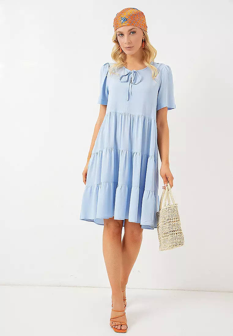 Viscose Knee Length Dress