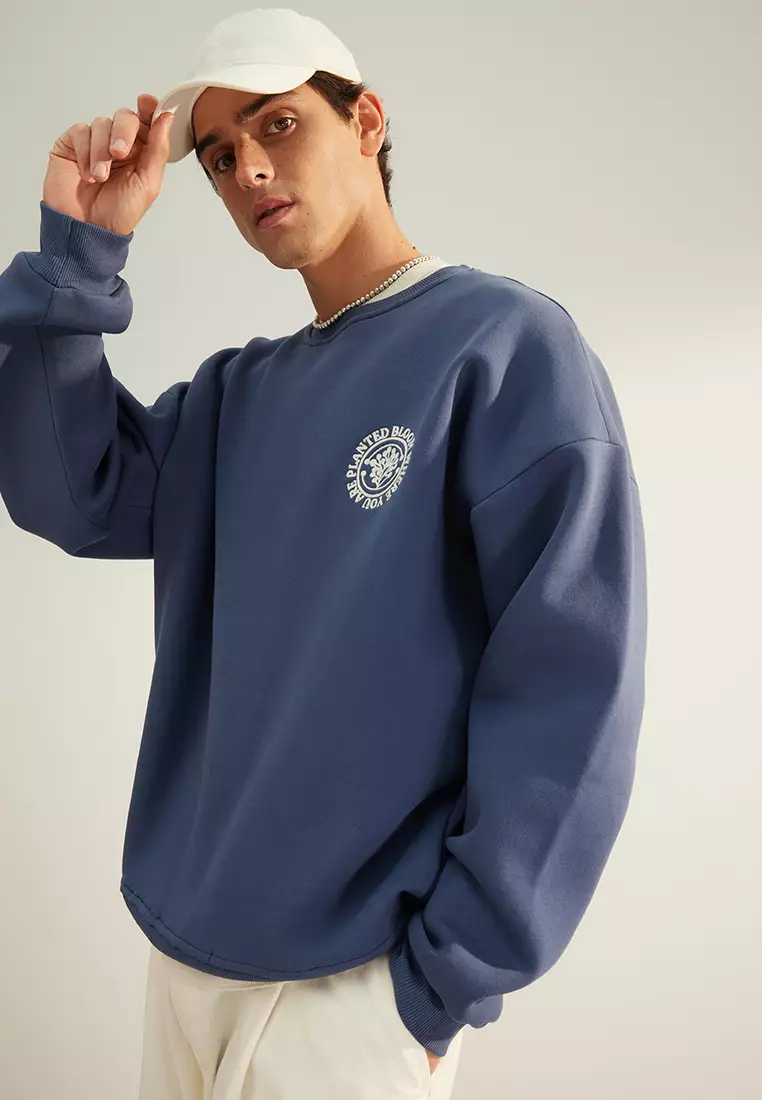 Embroidery Fleece Sweatshirt