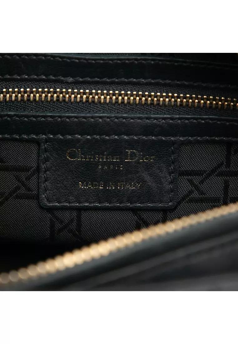 二手 Dior 中羊皮 Cannage Lady Dior 手袋