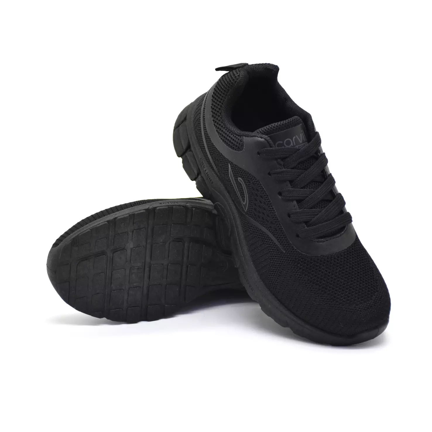 Carvil Sepatu Sekolah Anak Breckan-02 LT Black/ Black