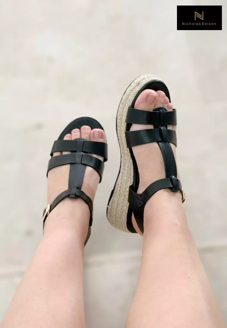 Wedge Raina Black