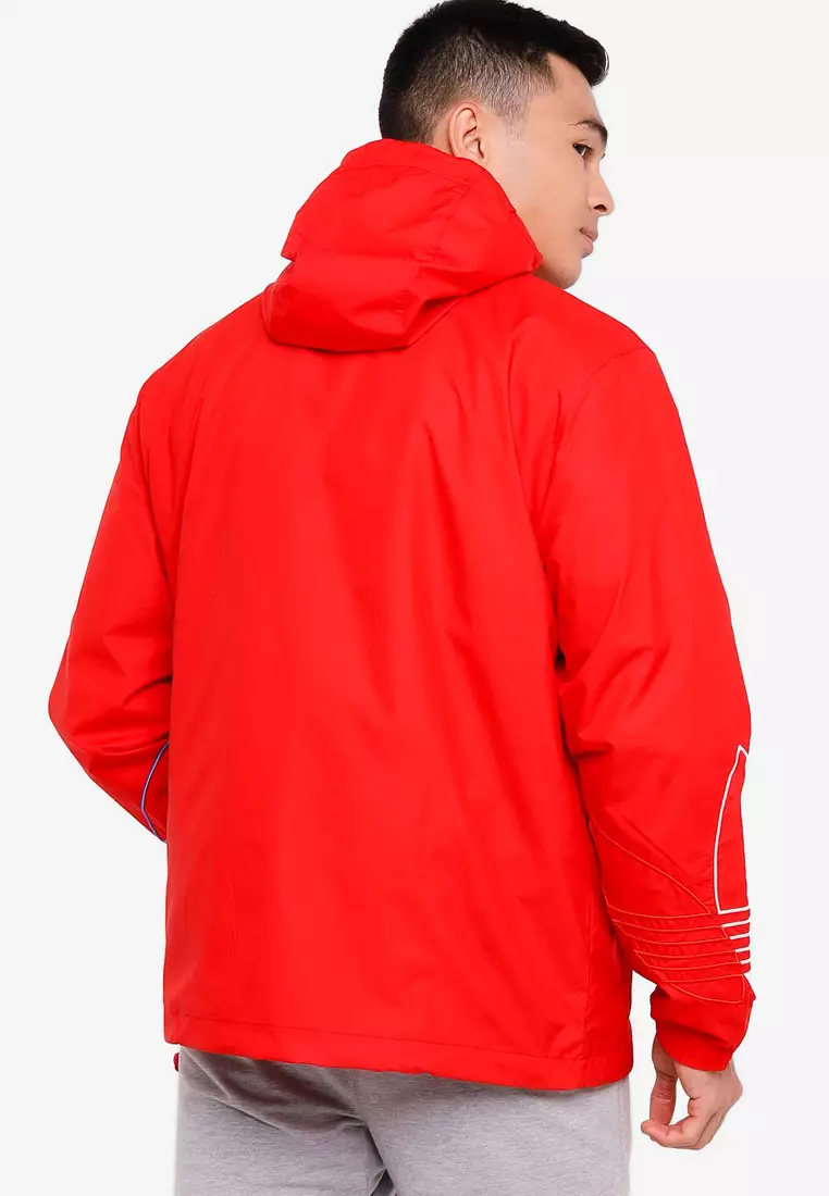 Cheap sale red windbreaker