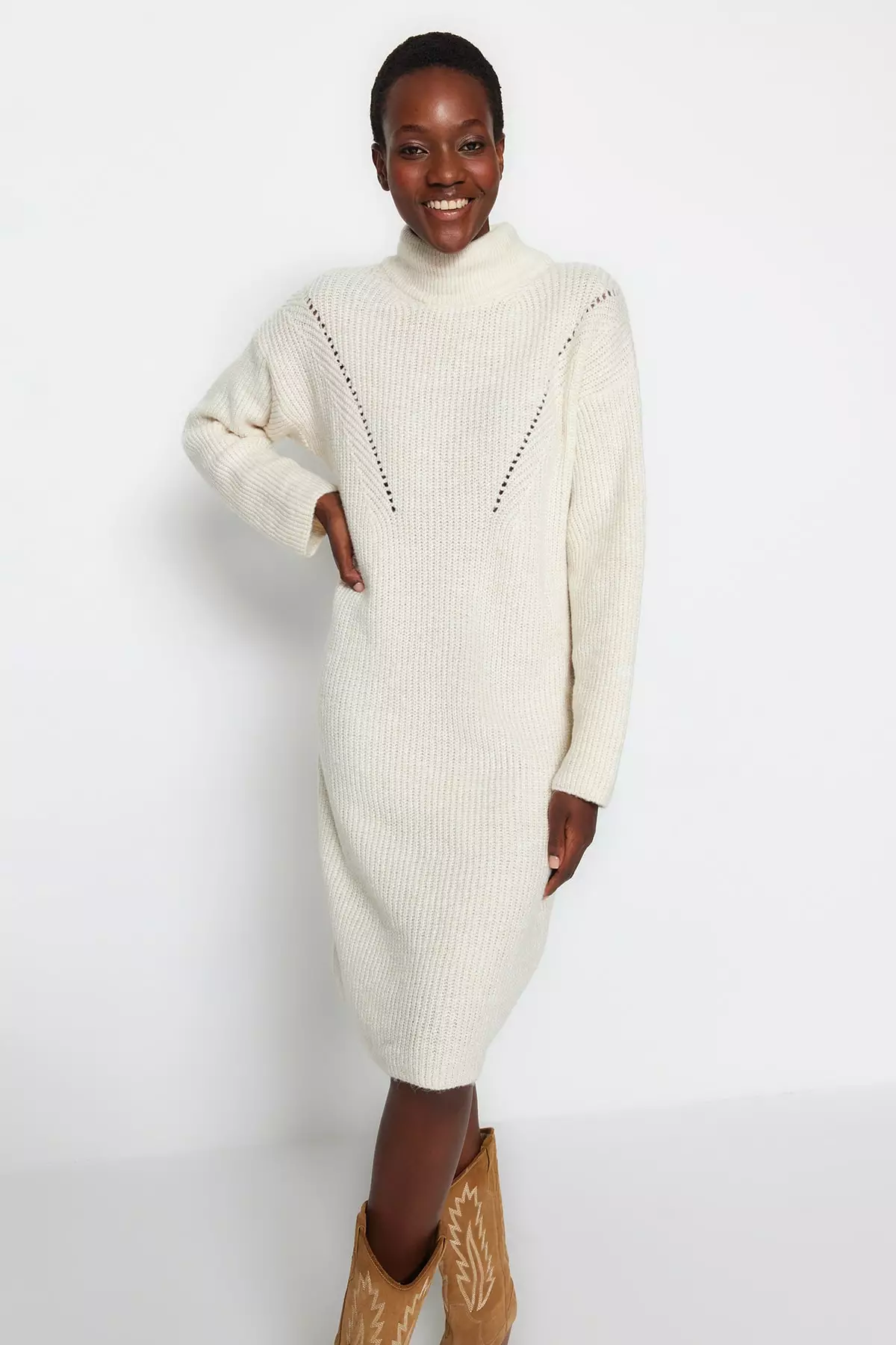 White store knitwear dress